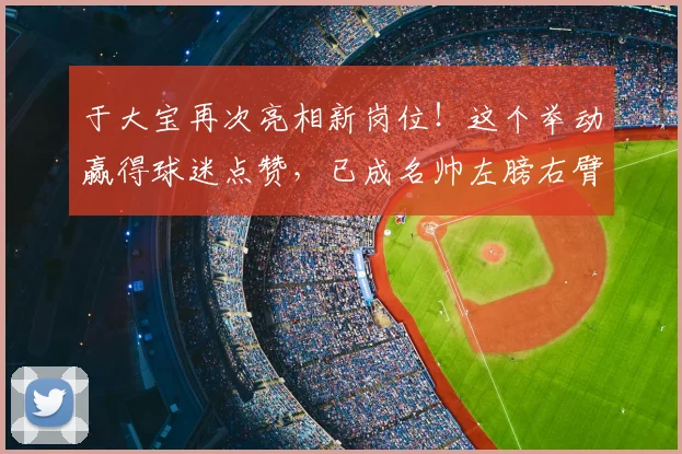 于大宝再次亮相新岗位!这个举动赢得球迷点赞,已成名帅左膀右臂
